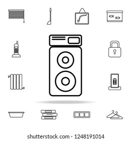 acoustic system line icon. home things icons universal set for web and mobile