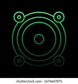 Acoustics nolan icon. Simple thin line, outline vector of computer hardware icons for ui and ux, website or mobile application
