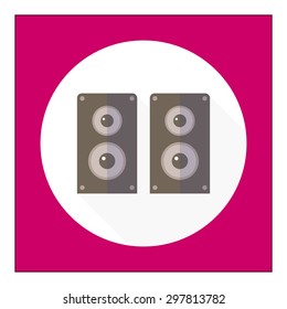Acoustics speakers icon