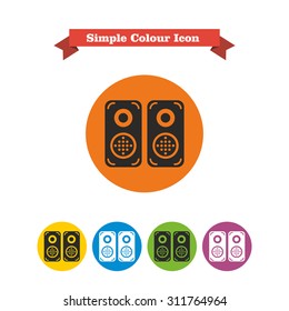 Acoustics speakers icon
