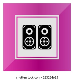 Acoustics speakers icon