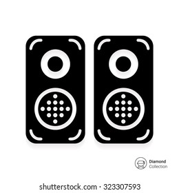 Acoustics speakers icon