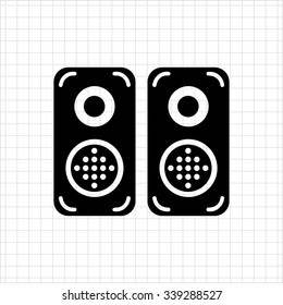 Acoustics speakers icon