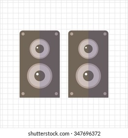 Acoustics speakers icon
