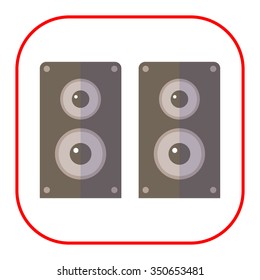 Acoustics speakers icon