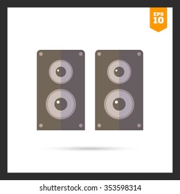 Acoustics speakers icon