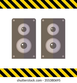 Acoustics speakers icon