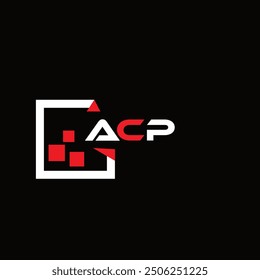 ACP  creative minimalist letter logo. ACP  unique vector initials alphabet letter logo design
