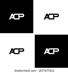 acp letter original monogram logo design