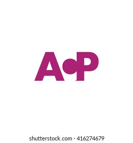 ACP Logo. Vector Graphic Branding Letter Element. White Background