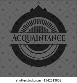 Acquaintance black emblem