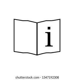 ACQUAINTANCE WITH INSTRUCTIONS FOR USE sign. The book is open with a letter i sign. Marking of medical products