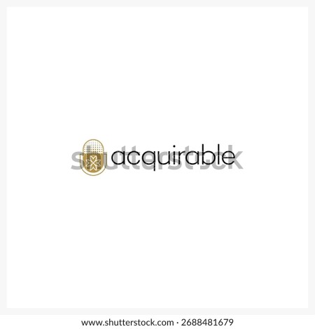 Acquirable Modern Minimalist Logo Vector Design