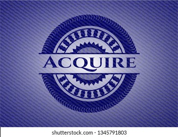 Acquire with denim texture