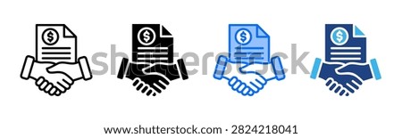 Acquired icon set multiple style collection