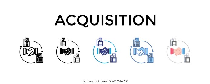 Acquisition Collection With Five Icon Combinations