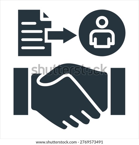 Acquisition Glyph Icon Style Collection