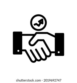 Acquisition Growth vector icon. Style is bicolor flat circled symbol, cobalt and cyan colors, rounded angles, white background.