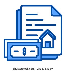 Acquisition Icon in Blue Color Style. Simple Vector Design. Simple Vector Flat Icon