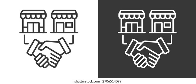 Conjunto De Íconos De Adquisición Colección De Vector Aislada En Blanco Y Negro