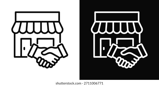 Conjunto de iconos de adquisición estilo de fondo blanco y negro