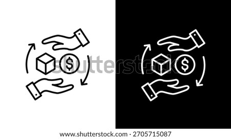 Acquisition Strategy White Icon Set Design