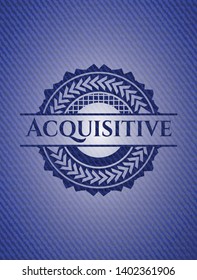 Acquisitive jean background. Vector Illustration. Detailed.