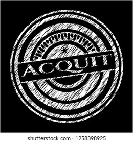 Acquit chalk emblem