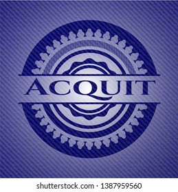 Acquit jean background. Vector Illustration. Detailed.