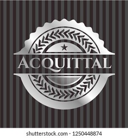 Acquittal silvery emblem