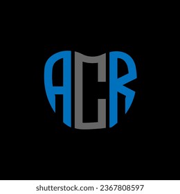 ACR letter logo creative design. ACR unique design.
