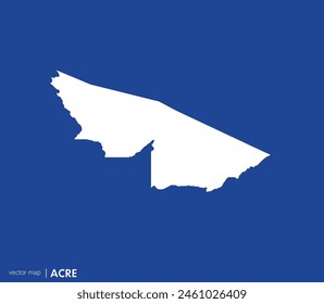 Acre state map. Federative unit of Brazil. Vector map for any needs.	
