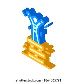 acrobat balancing isometric icon vector. acrobat balancing sign. isolated symbol illustration