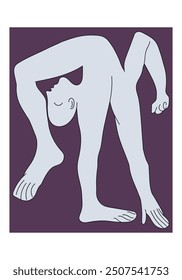 The Acrobat by Picasso. Vector illustration