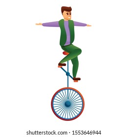 Acrobat icon. Cartoon of acrobat vector icon for web design isolated on white background