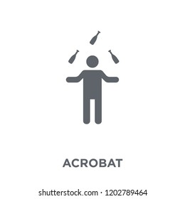Acrobat icon. Acrobat design concept from Circus collection. Simple element vector illustration on white background.