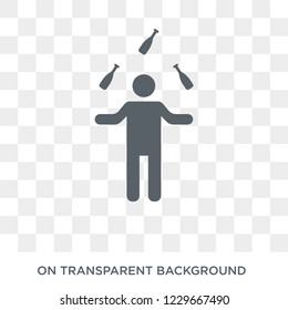 Acrobat icon. Acrobat design concept from Circus collection. Simple element vector illustration on transparent background.