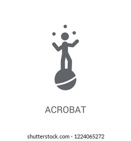 Acrobat icon. Trendy Acrobat logo concept on white background from Circus collection. Suitable for use on web apps, mobile apps and print media.