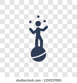 Acrobat icon. Trendy Acrobat logo concept on transparent background from Circus collection