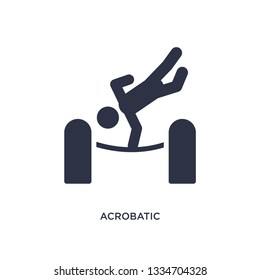 acrobatic icon. Simple element illustration from magic concept. acrobatic editable symbol design on white background. Can be use for web and mobile.