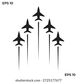 Akrobatische Ebene flach Symbol Vektor