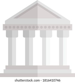 icono acrópolis vectorial de color plano 