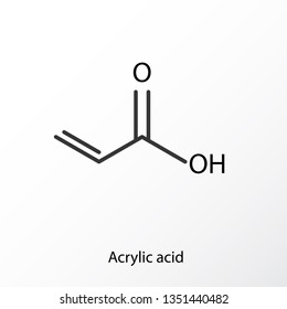 Acrylic Acid Molecule Polyacrylic Acid Paa Stock Vector (Royalty Free ...