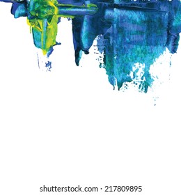 Acrylic colors brush : EPS.10 Vector
