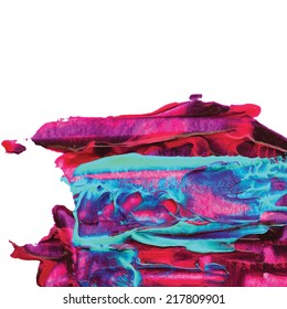 Acrylic colors brush : EPS.10 Vector