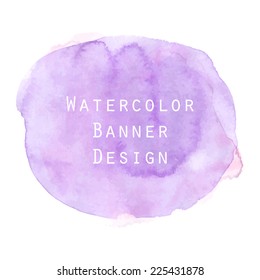 Acrylic fresh stain magenta circle watercolor