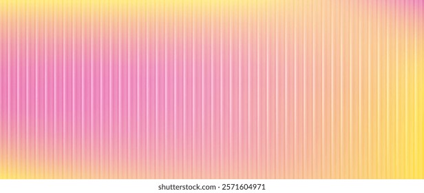 Acrylic glass, colorful gradient behind ribbed plastic texture