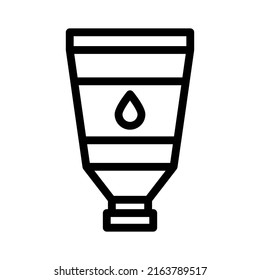 acrylic line icon illustration vector graphic