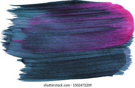 Acrylic or oil color stroke. Vector banner for your text lettering or greeting card. Poster Hand Drawn Template Design