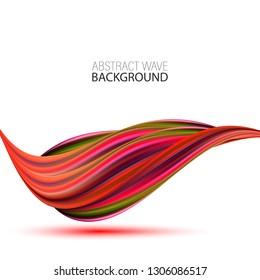 
Acrylic paint motion vector flow. Abstract wave background